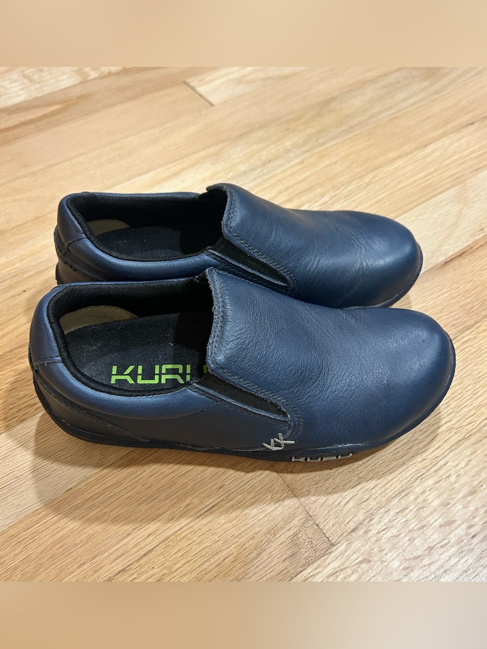 KURU Kivi Women’s Leather Navy Blue Slip On Shoes Size US 6.5